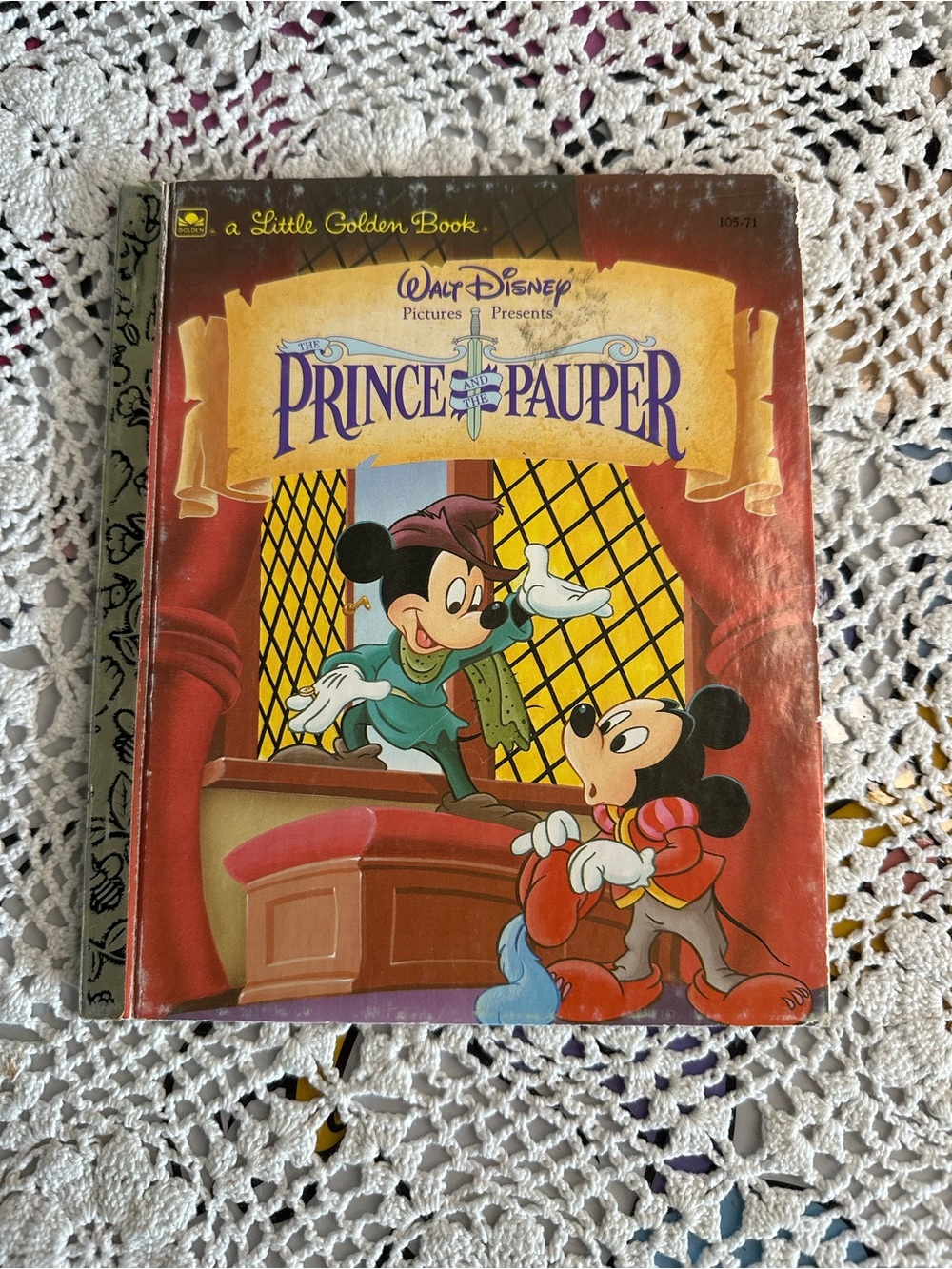 Walt Disney Little Golden Book: The Prince and the Pauper 1990